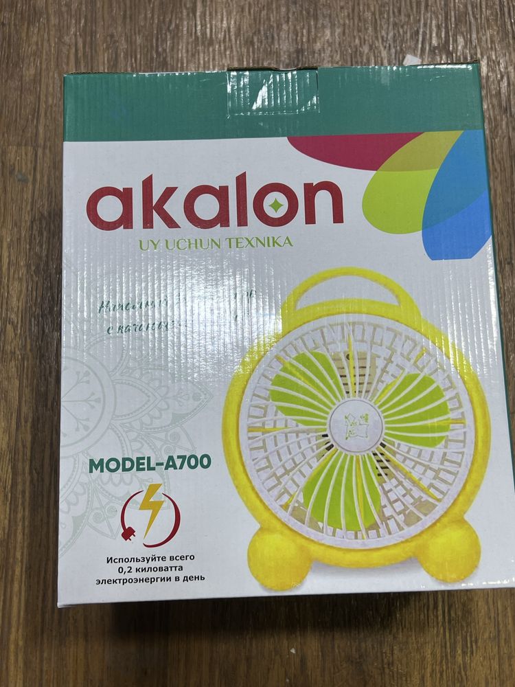 Настольный вентилятор Akalon, 2 скорости, для дома и офиса