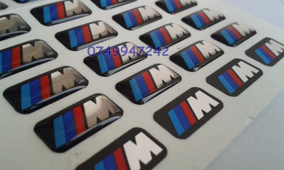 Sticker/logo BMW ///M siliconata 3D 4 Bucati