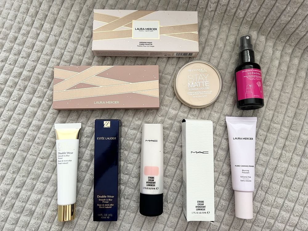 Sephora, Estee Lauder, Laura Mercier, Mac, Rimmel