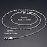 Lantisor suflat cu argint - S925