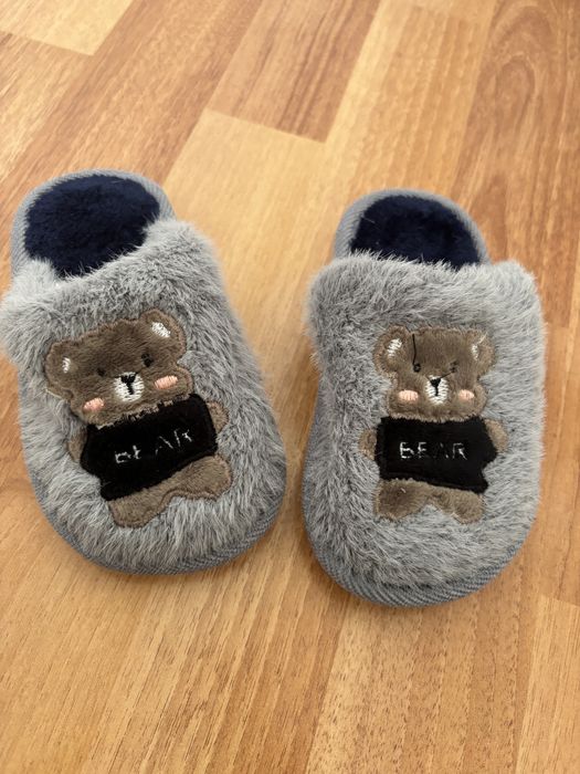 Papucei de casa cu ursuleti pentru copii !