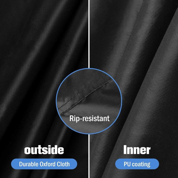 Кръгъл защитен калъф за градински мебели, водоустойчив, 128 x 71 см