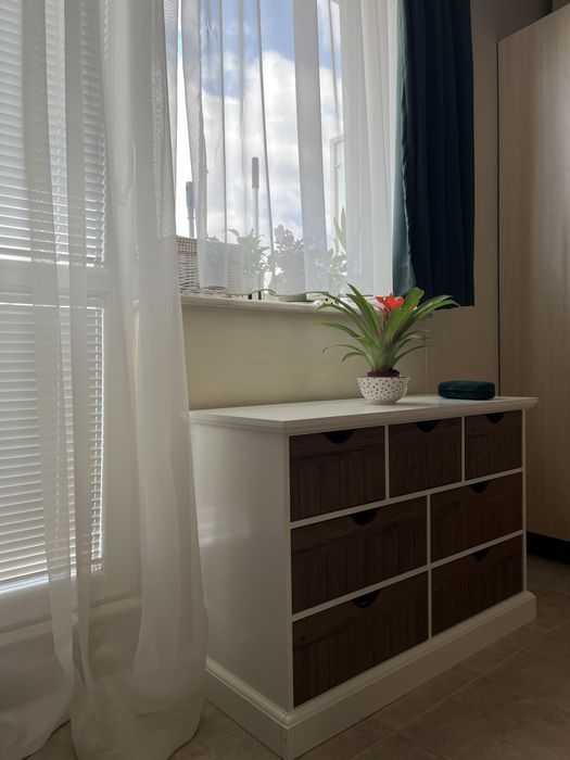 Скрин със 7 чекмеджета OLDEKROG цвят дъб/бяло