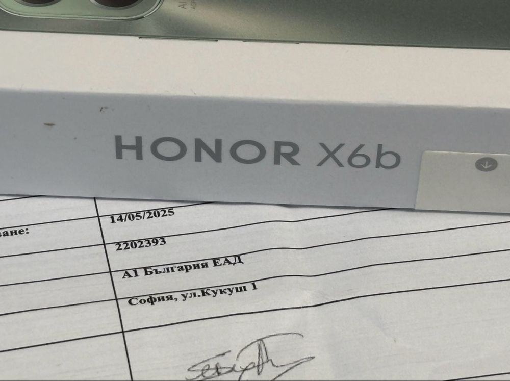 ЗАПЕЧАТАН 128GB Honor X6b Гаранция A1 2027г Black