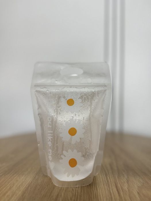 Стакан-пакет для напитков,бабл ти,соков.     Тапиока