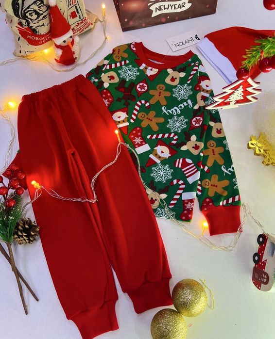 Новогодние детские пижамы