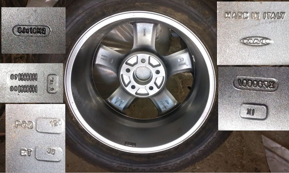 2x Jante MAK R18 5x120 et35 8J 4x Land Rover anvelope teren