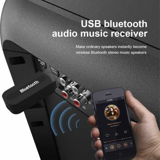 Adaptor Convertor Audio AUTO Bluetooth JACK 3.5mm Receptor Bluetooth