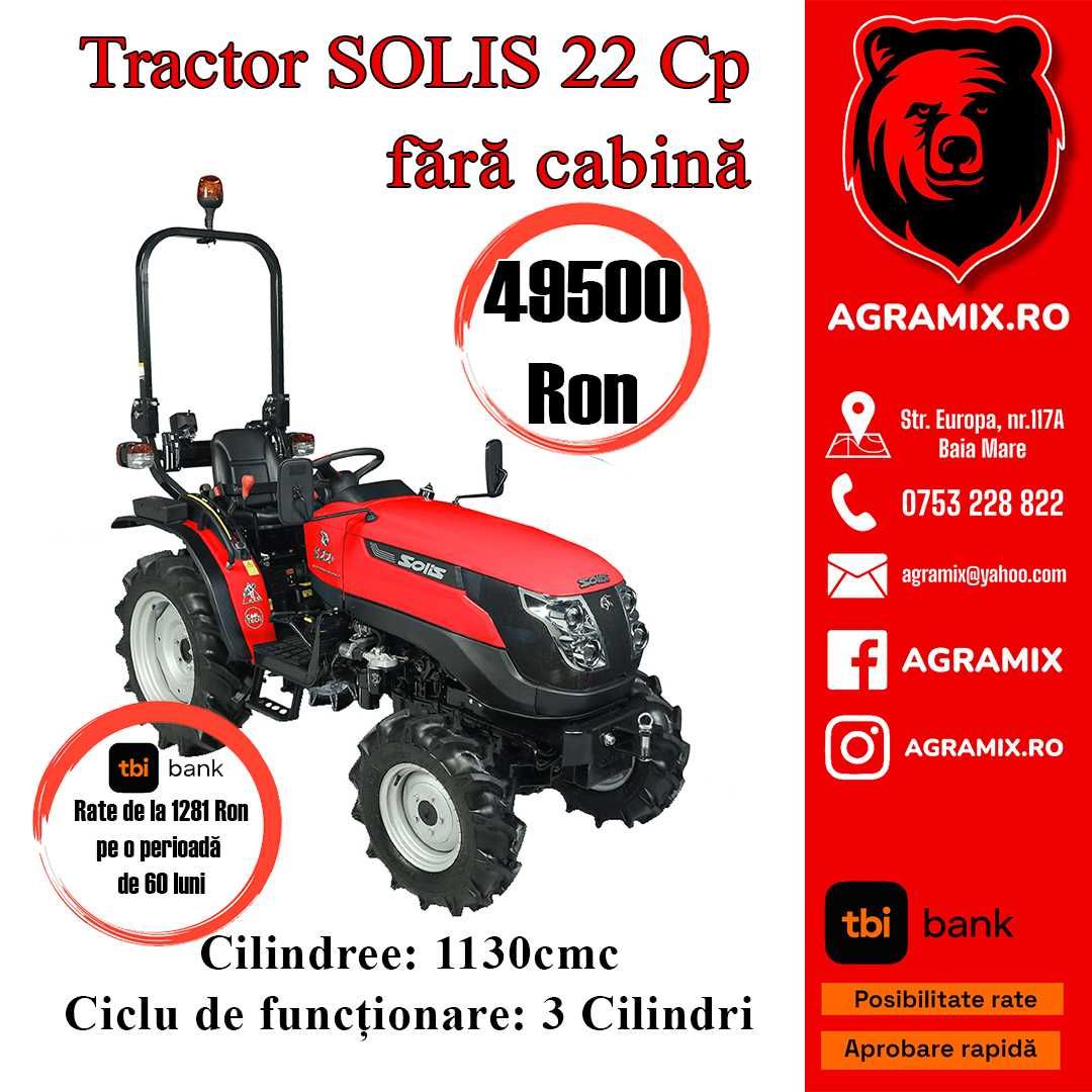 Tractor Solis nou 22 Cp fara cabina