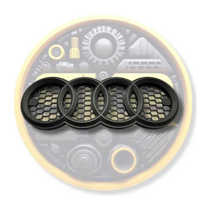 Emblema / Sigla Audi compatibila cu grila tip fagure