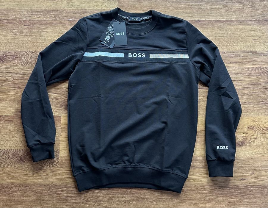 Мъжка,памучна,черна блуза Hugo BOSS