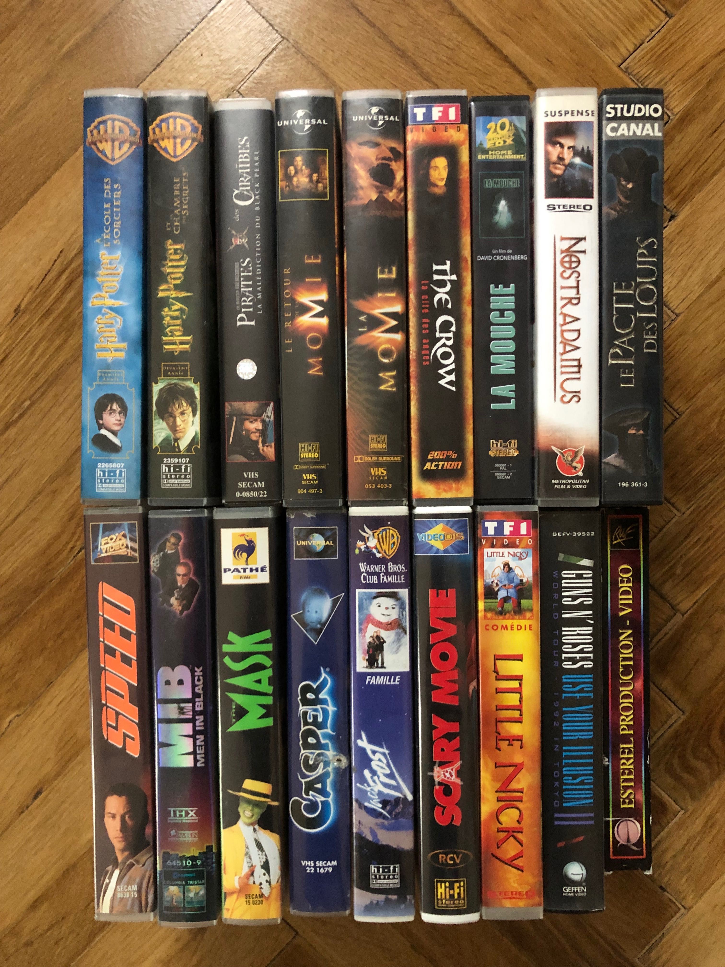 18 buc Casete VHS Filme in Limba Franceza Video Format SECAM