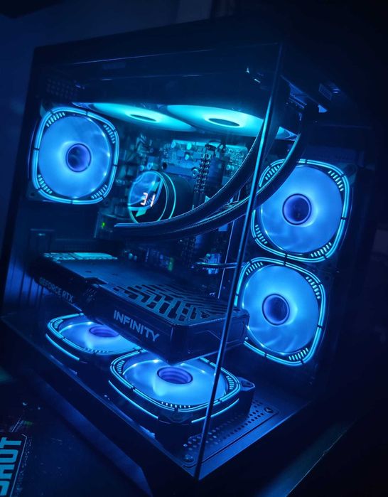 NOU!UNITATE PC Sistem GAMING Garantie,Ryzen 7 5700x,32gb DDR4, RTX5060