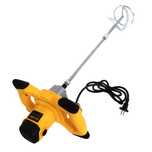 Mixer electric mortar, vopsea, 2400W, albastru , paleta din 2 bucati