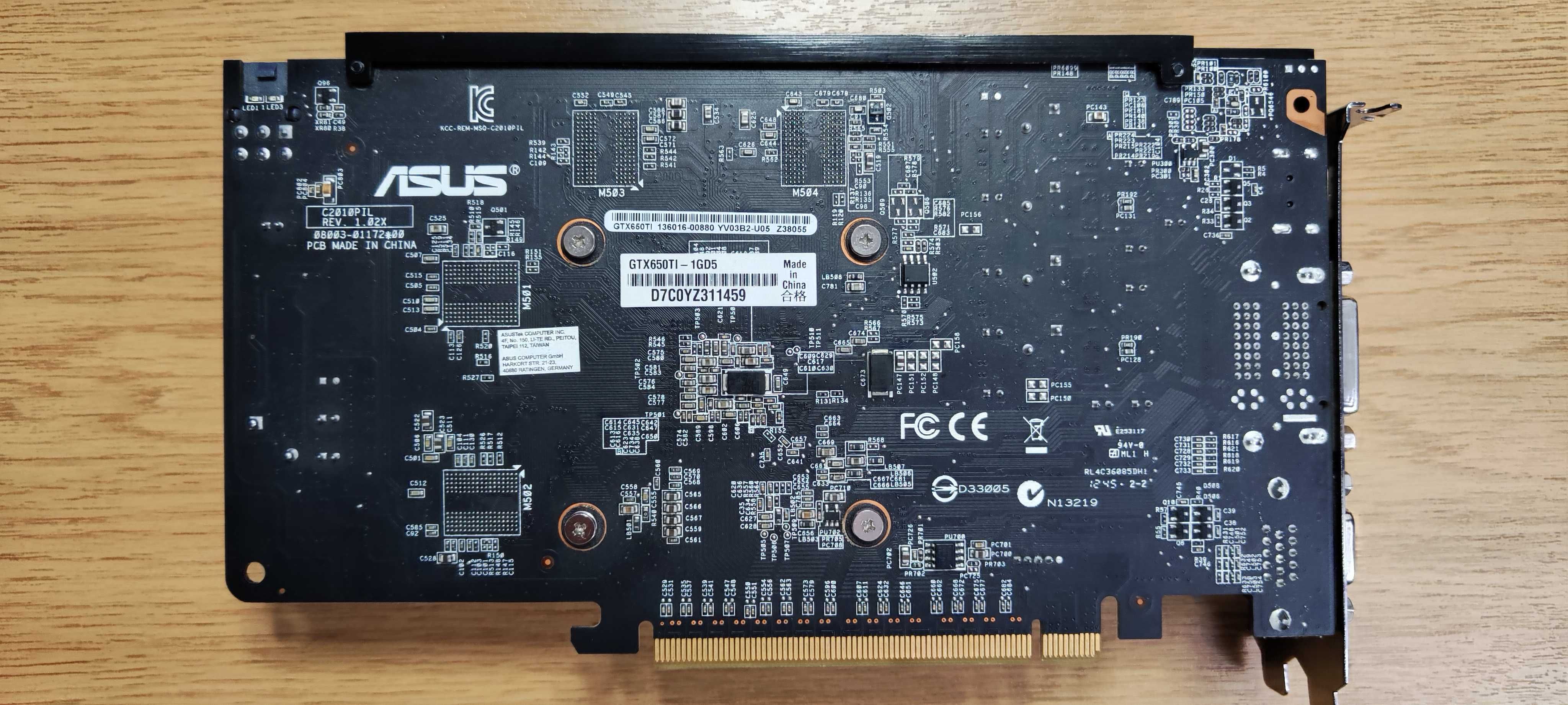 Видеокарта ASUS GeForce GTX 650 TI