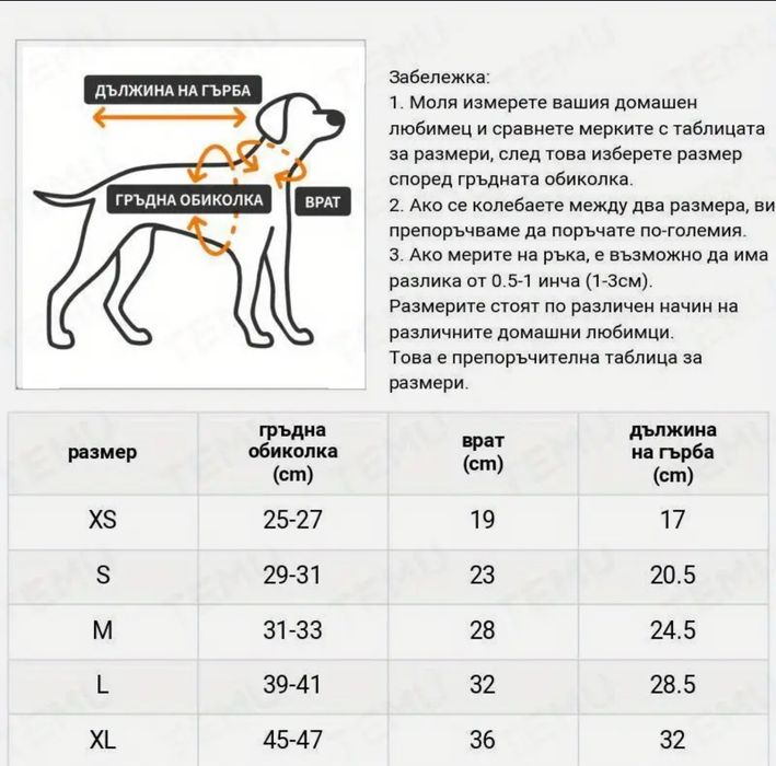 Дънково яке за малко куче