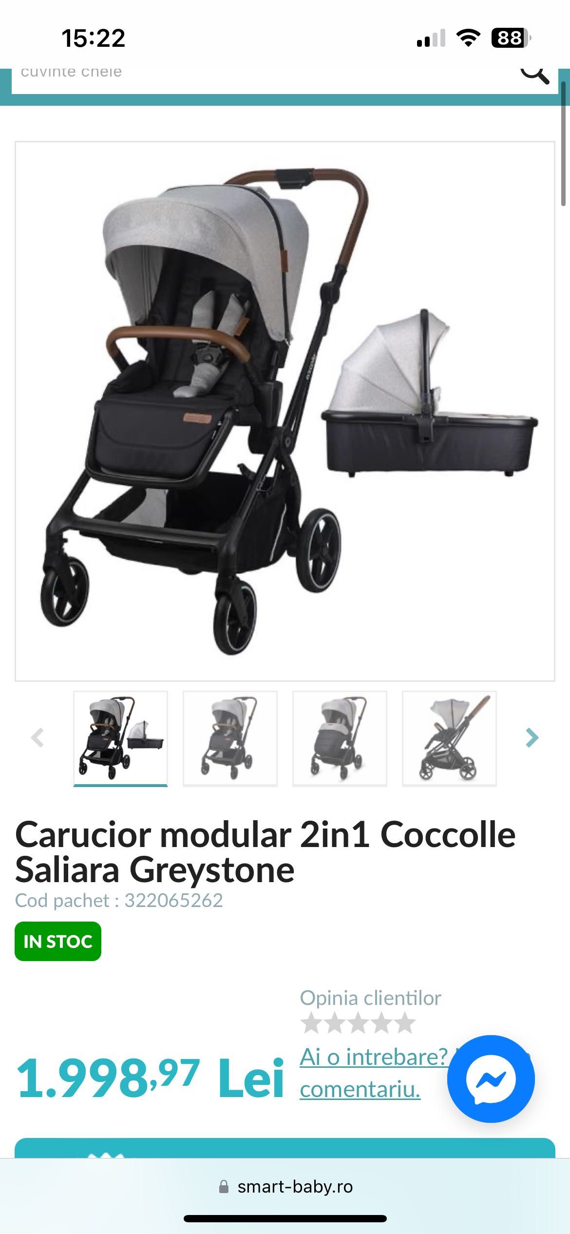 Carucior coccole saliara 2 in 1