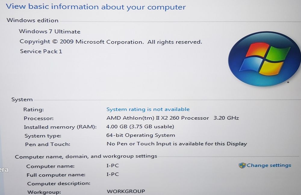 Unitate PC Acer AMD Athlon ll  X2  260 processor 3.20 Ghz