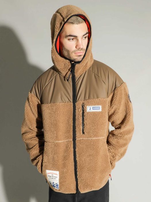 Napapijri Haltia Fleece  Sherpa мъжко горнище горница яке размер M