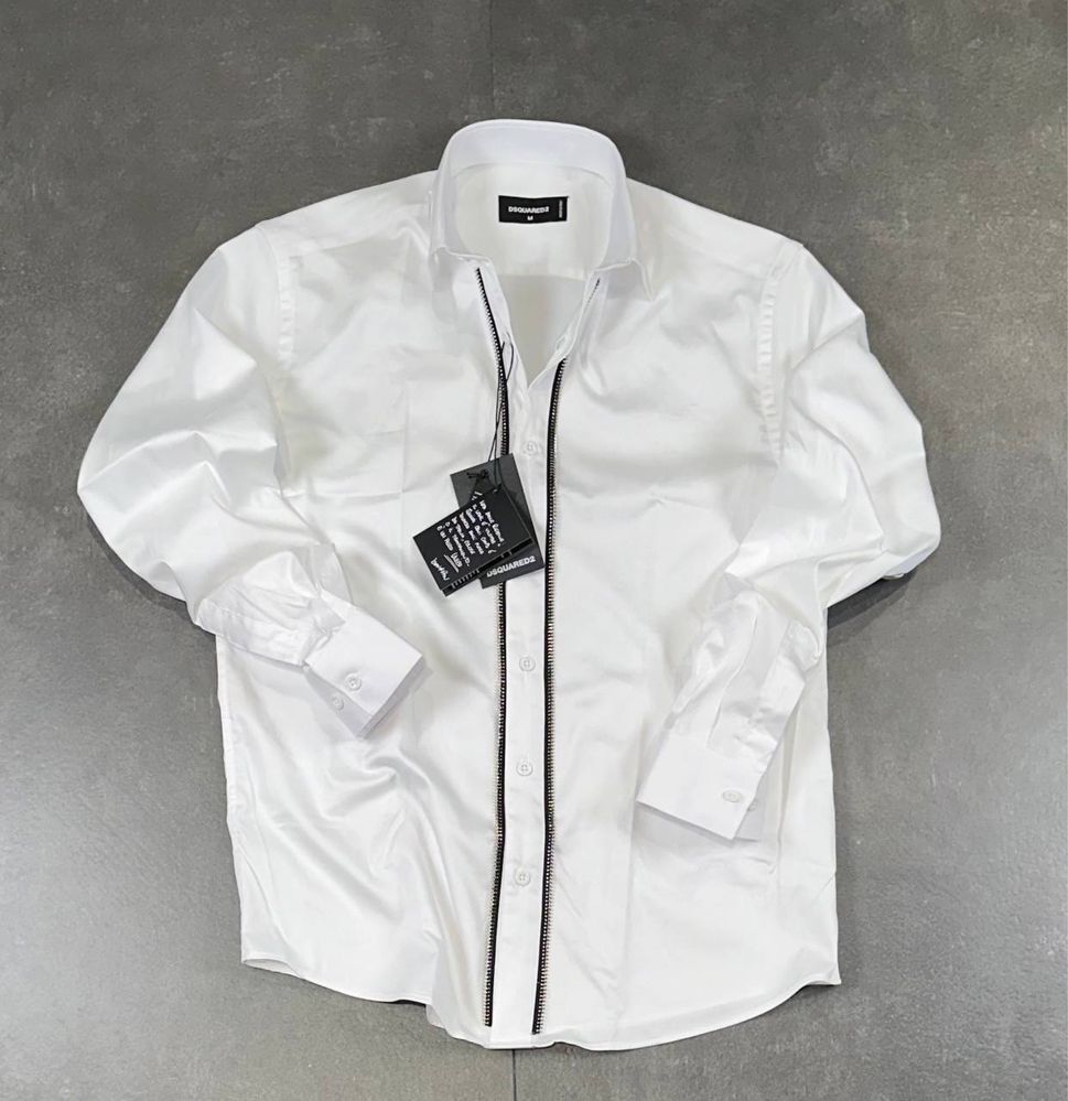 Camasa Dsquared 2 Calitate Premium Alb si Negru