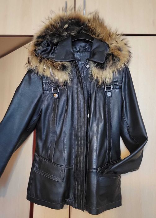 Дамско яке естествена кожа