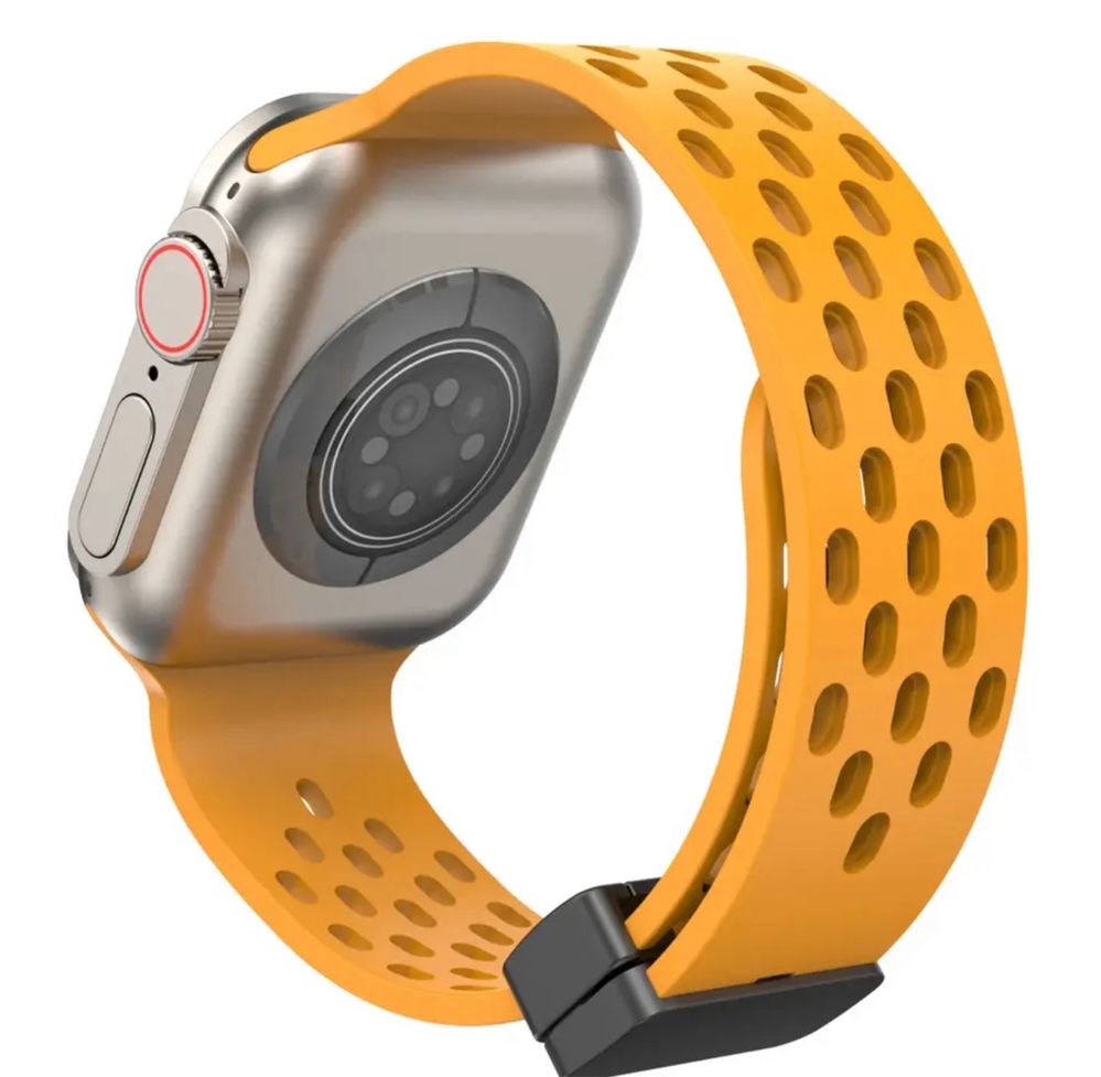 Curea Husa Silicon Perforat Magnetic Compatibila Ceas Apple Watch