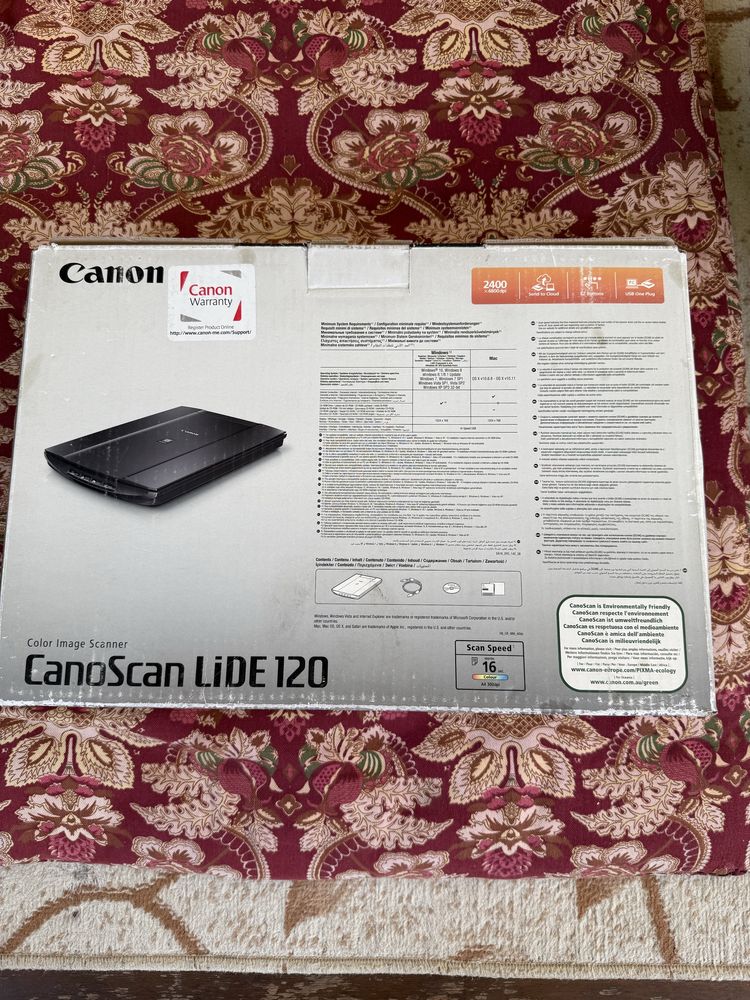 Canon scaner sotiladi Canoscan lide 120 yengi hali ochilmagan