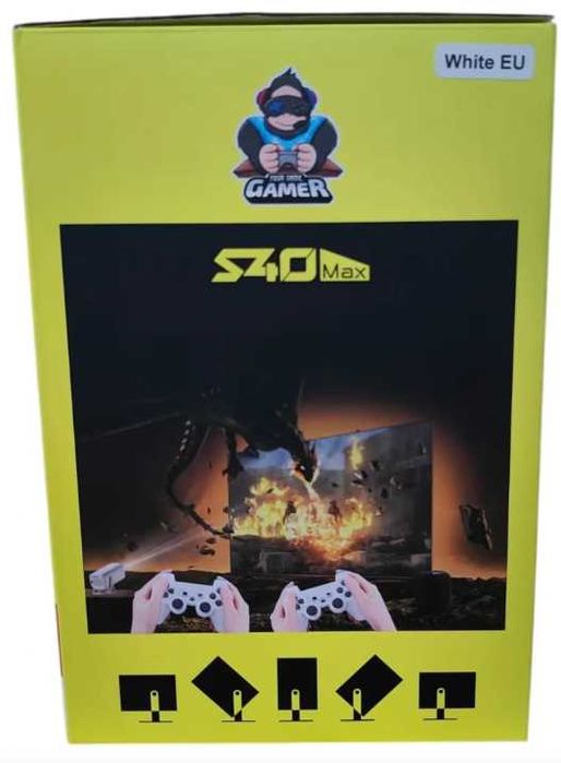 % Нов Смарт проектор S40Max 64gb 450LU 35000 игри  кино 4K, Андроид 11