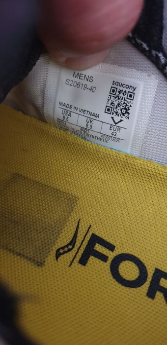 Saucony Kinvara 12 UK 8.5  / 43/27.5см ОРИГИНАЛ! Мъжки Маратонки!