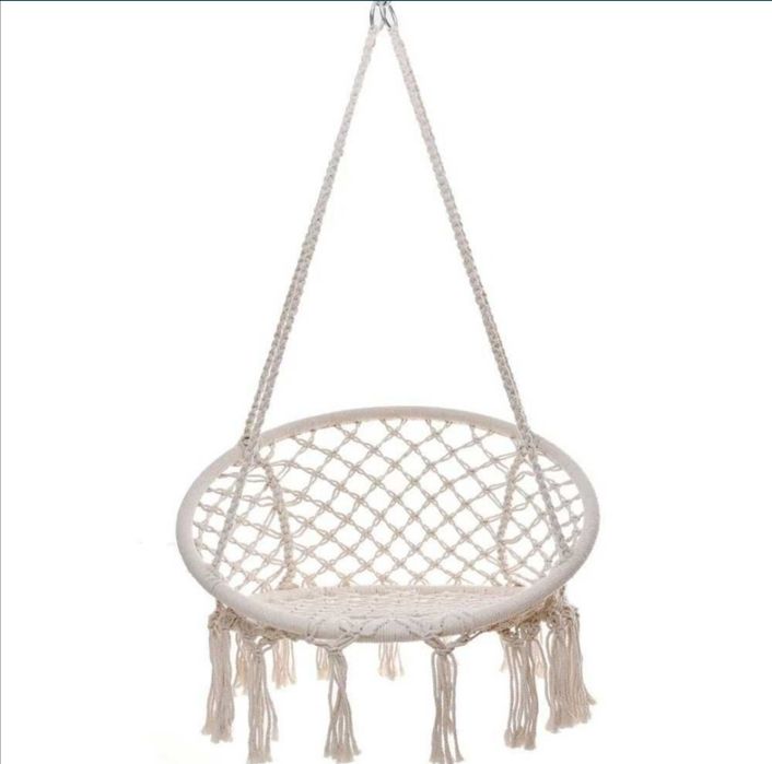 Висяща, Въжена Люлка - Хамак, Бежова XL
Висящата въжена люлка ха