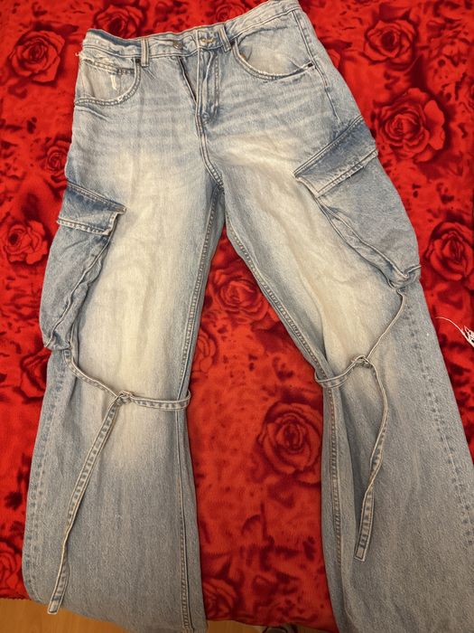 Светло сини дънки zara и pull&bear