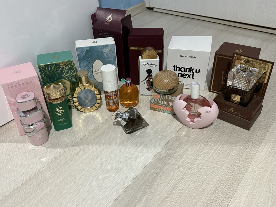 Just wardi, thank you next, victoria, khamrah, sol de janeiro, chopard