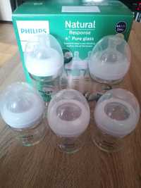 5 бр. Стъклени шишета Philips avent natural response