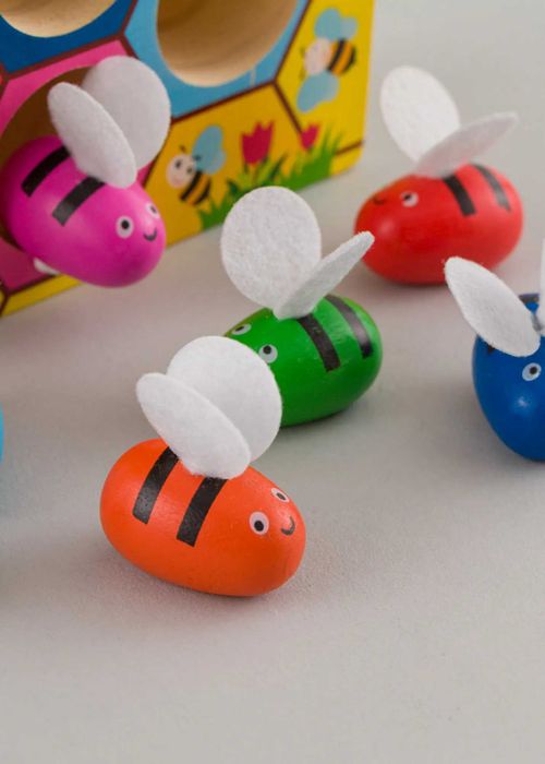 Дървена игра Монтесори пчелички