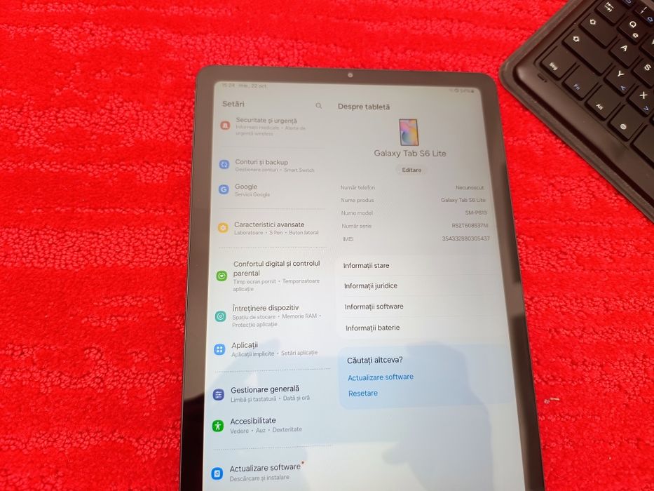 Vând Tableta Samsung Tab S6 Lite 128gb 5g 2024