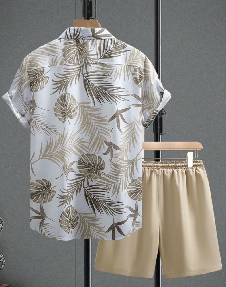 Set Cămașă și Pantaloni Scurți Look Premium de Vară
