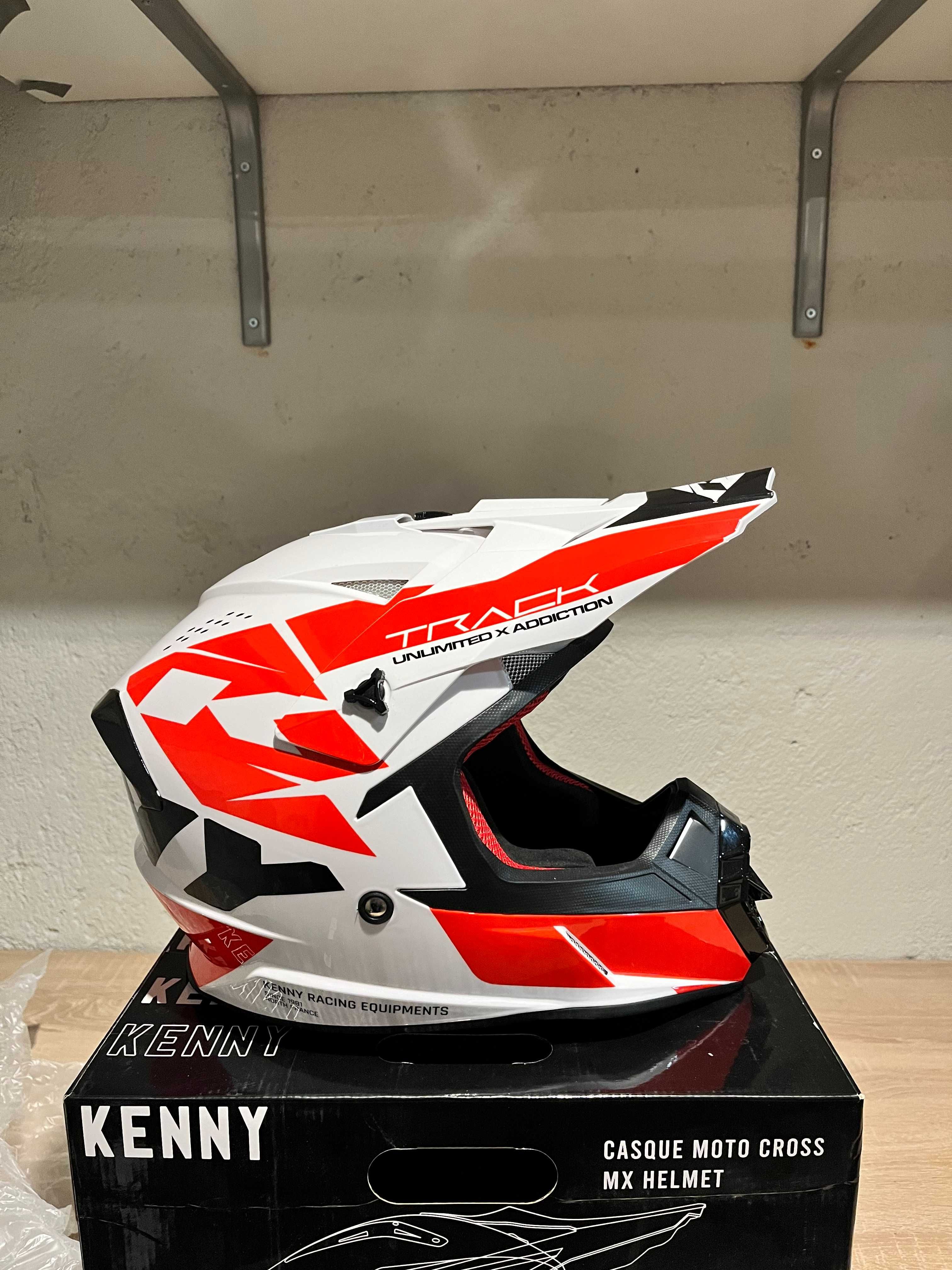 Casca moto cross enduro KENNY Track noua L
