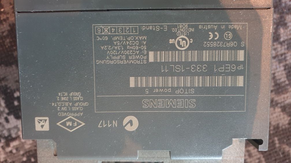 Sursa Alimentare PLC Siemens 6EP1 333-1SL11