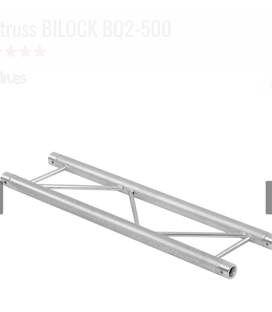 Schela lumini alutruss in 2 puncte lungime 0.5 metri