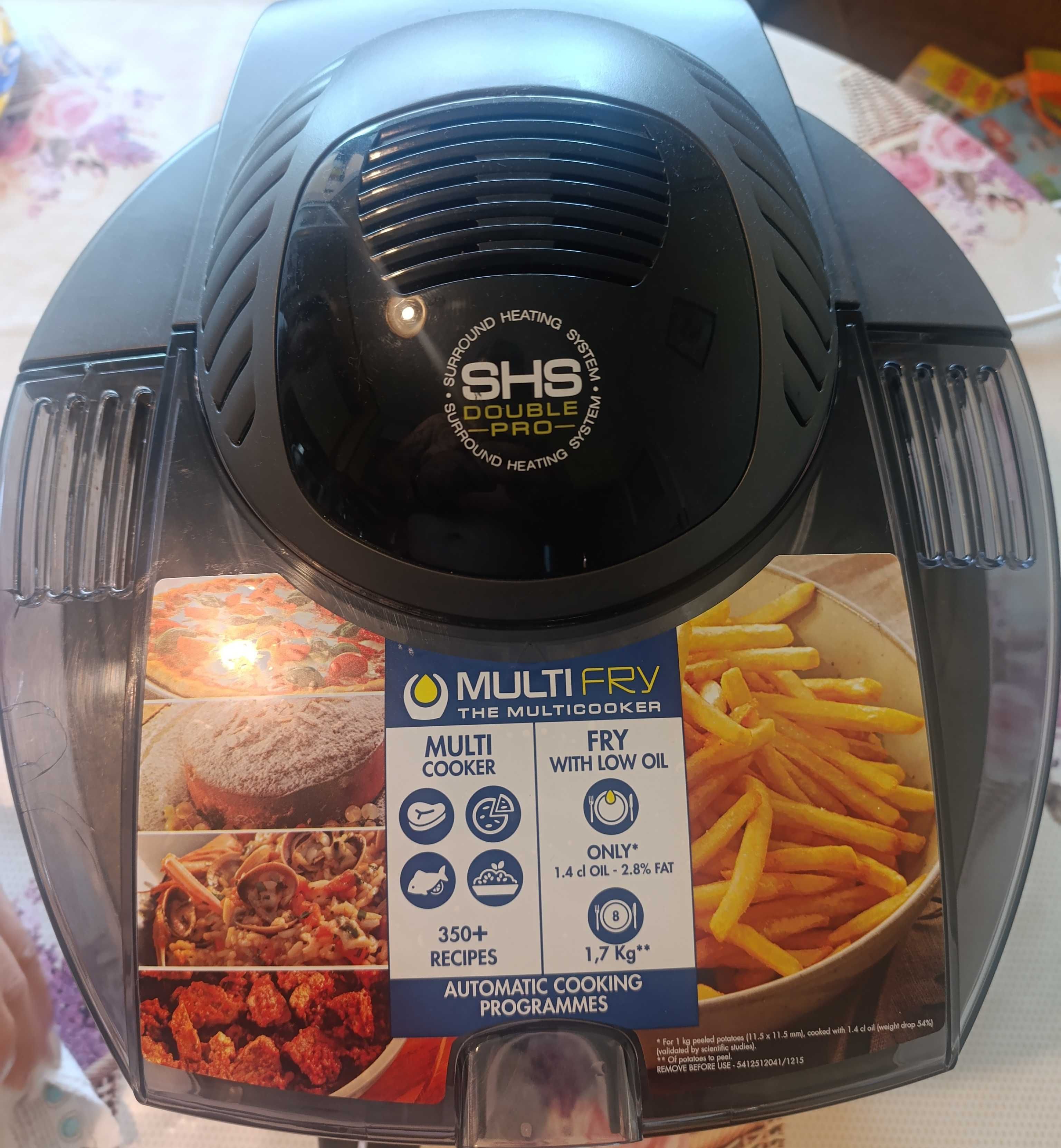 DeLonghi MULTIFRY Фритюрник с горещ въздух 2300W 1,7 кг Сребрист/черен
