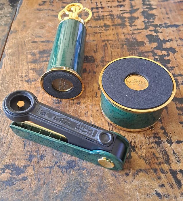 нож и ножица комплект Лерхе Lerche Солинген Solingen лак и 24 злато