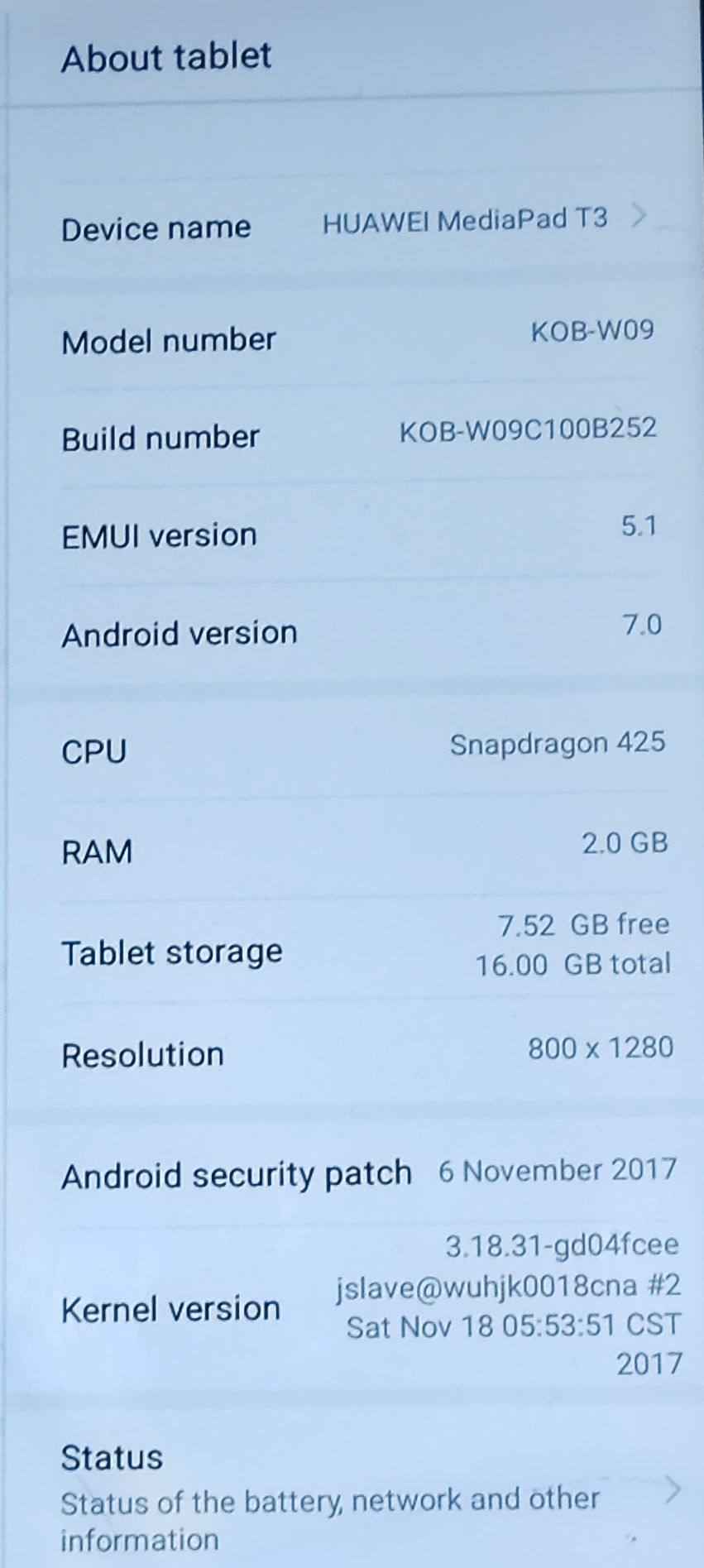 Таблет HUAWEI Media Pad T3