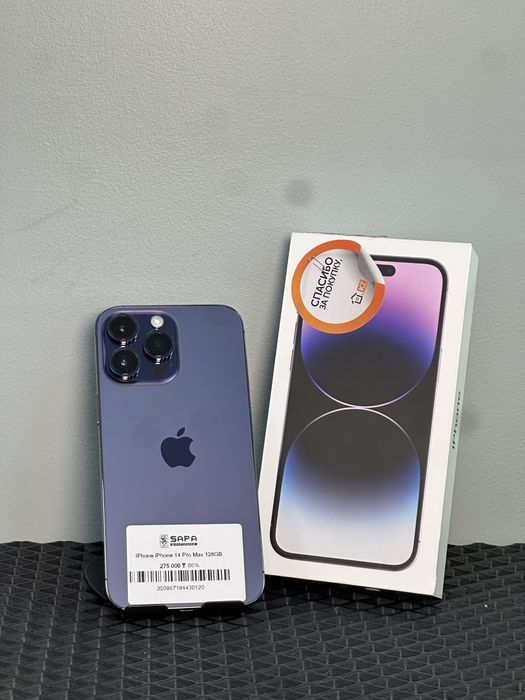 Айфон 14 про макс 128 гб 86% ‘.
