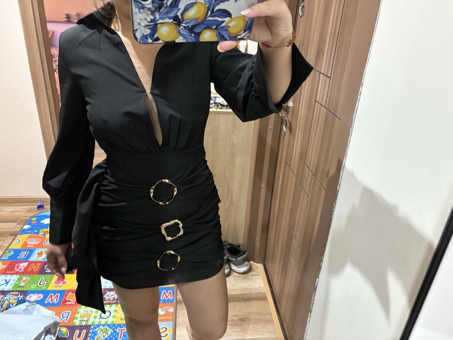 Дамска черна рокля