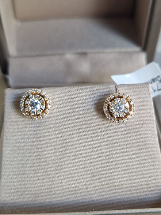 Cercei diamante superbi valmand full box garantie cutie