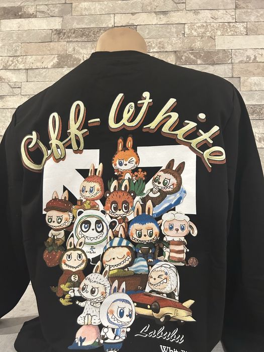 Bluza Off White  Labubu neagra