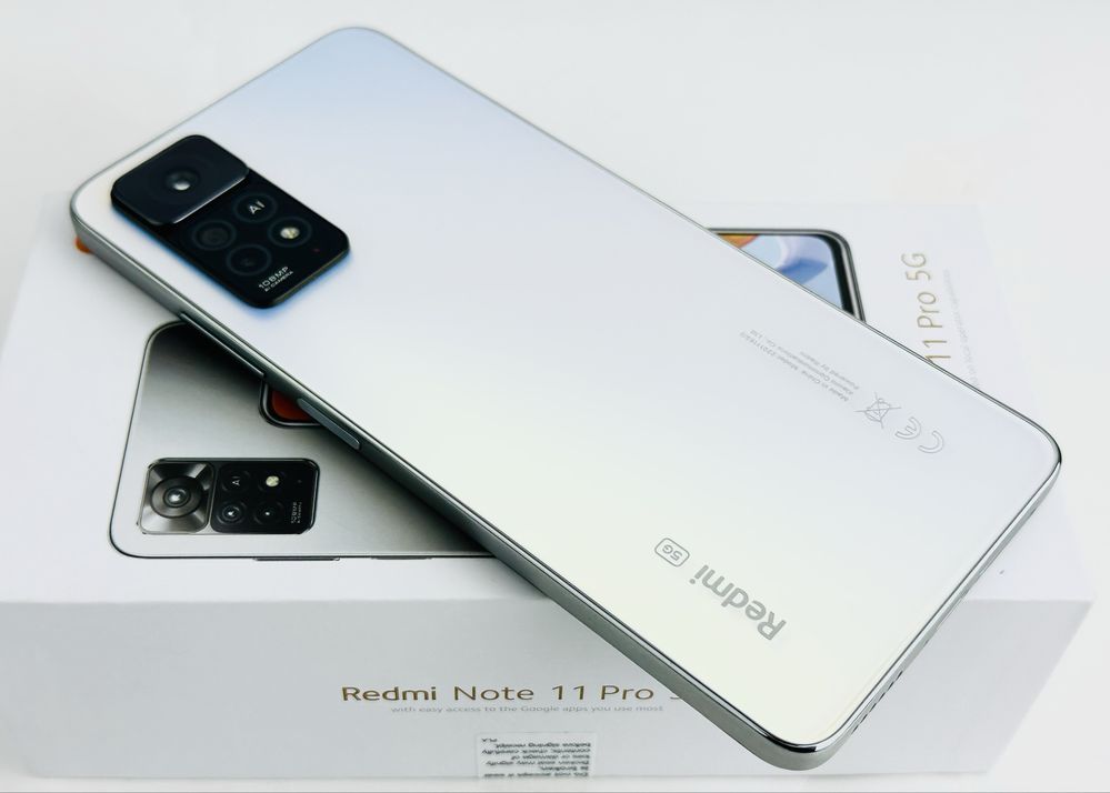 Xiaomi Redmi Note 11 Pro 5G 128GB 6RAM White Перфектен! Гаранция!