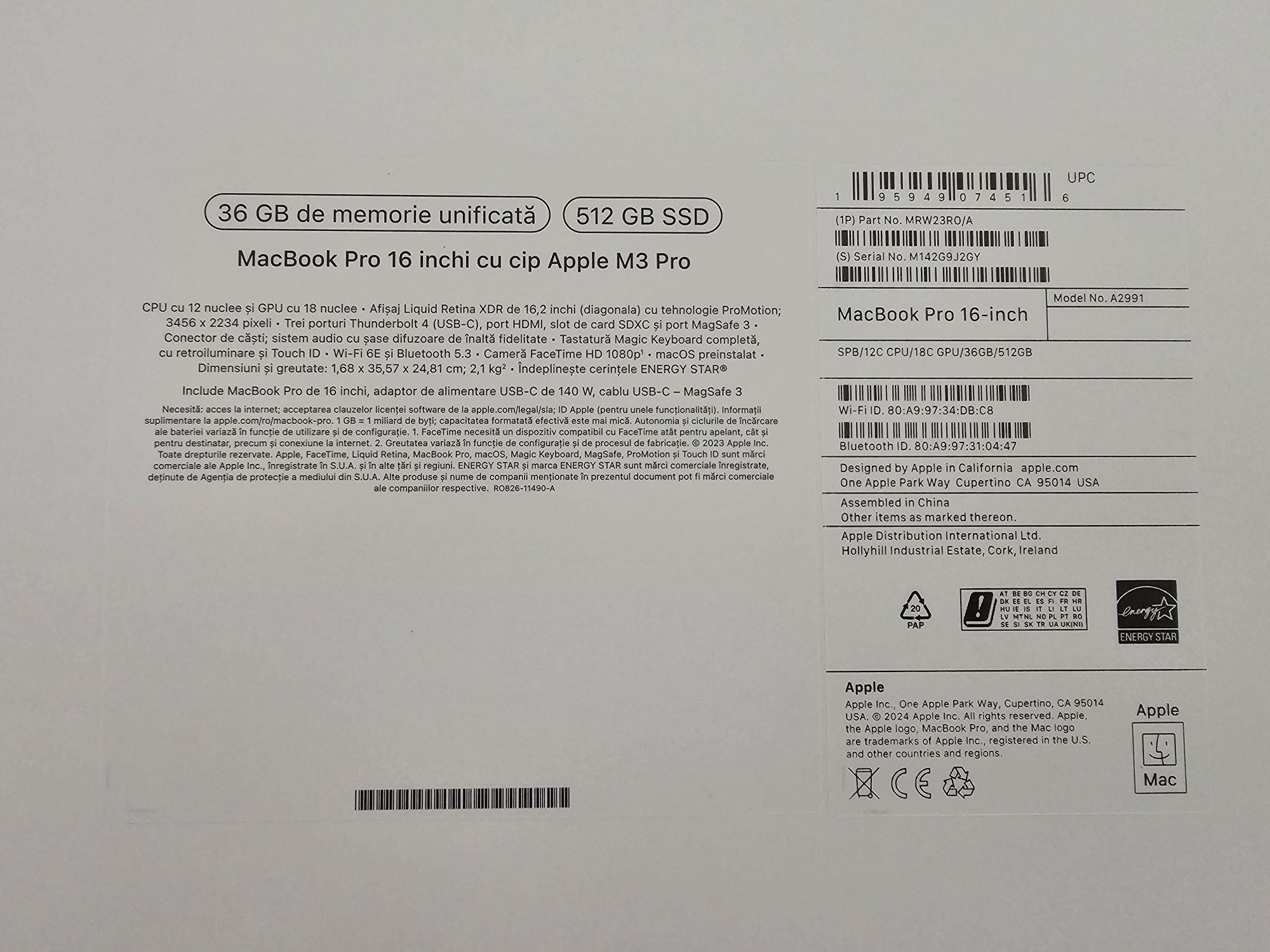 Cutii MacBook Pro M3 M4