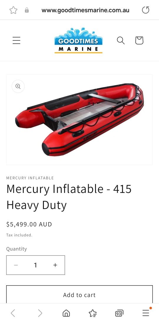 Mercury heavy duty 4.30