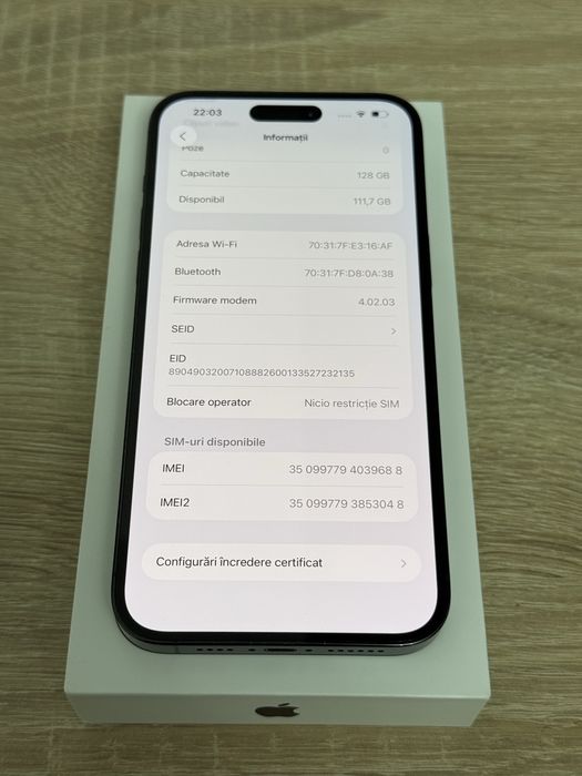 Iphone 14 Pro Max, 128gb - Space Black